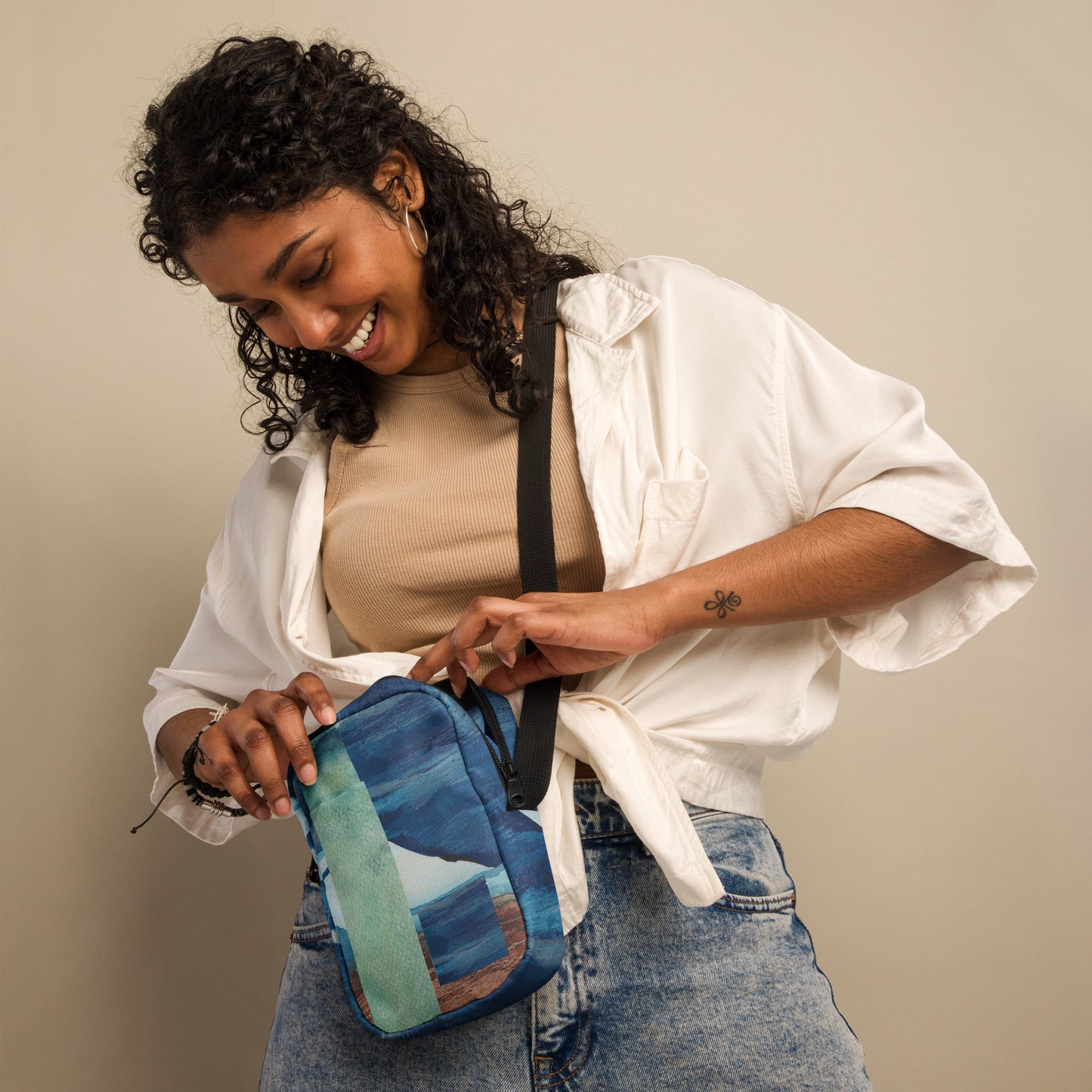 Utility Crossbody Bag Summer Sky