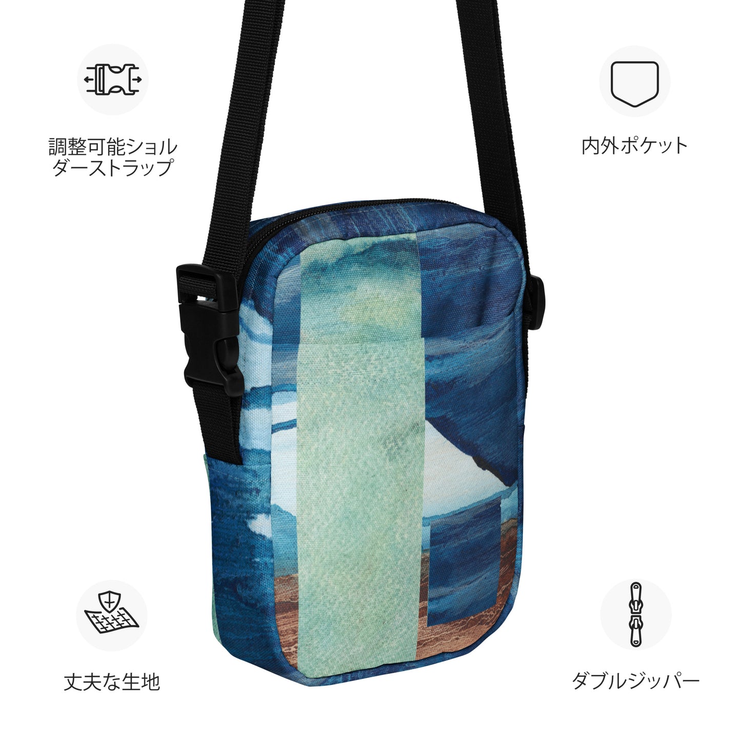 Utility Crossbody Bag Summer Sky